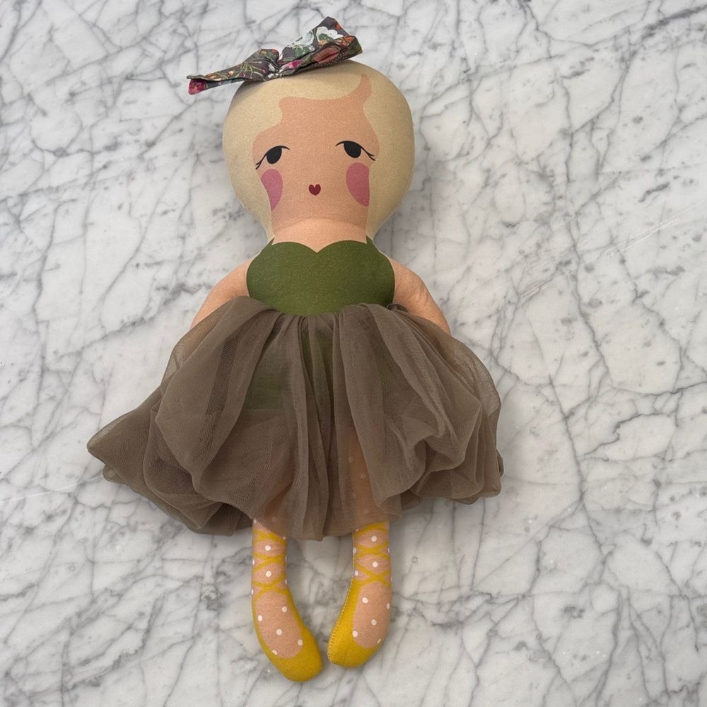 Candy Kirby Ballerina Doll with Green and Brown Dress